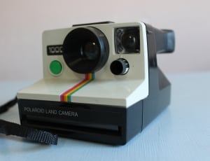 black and white polaroid land camera thumbnail