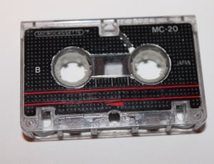 black and red cassette tape thumbnail