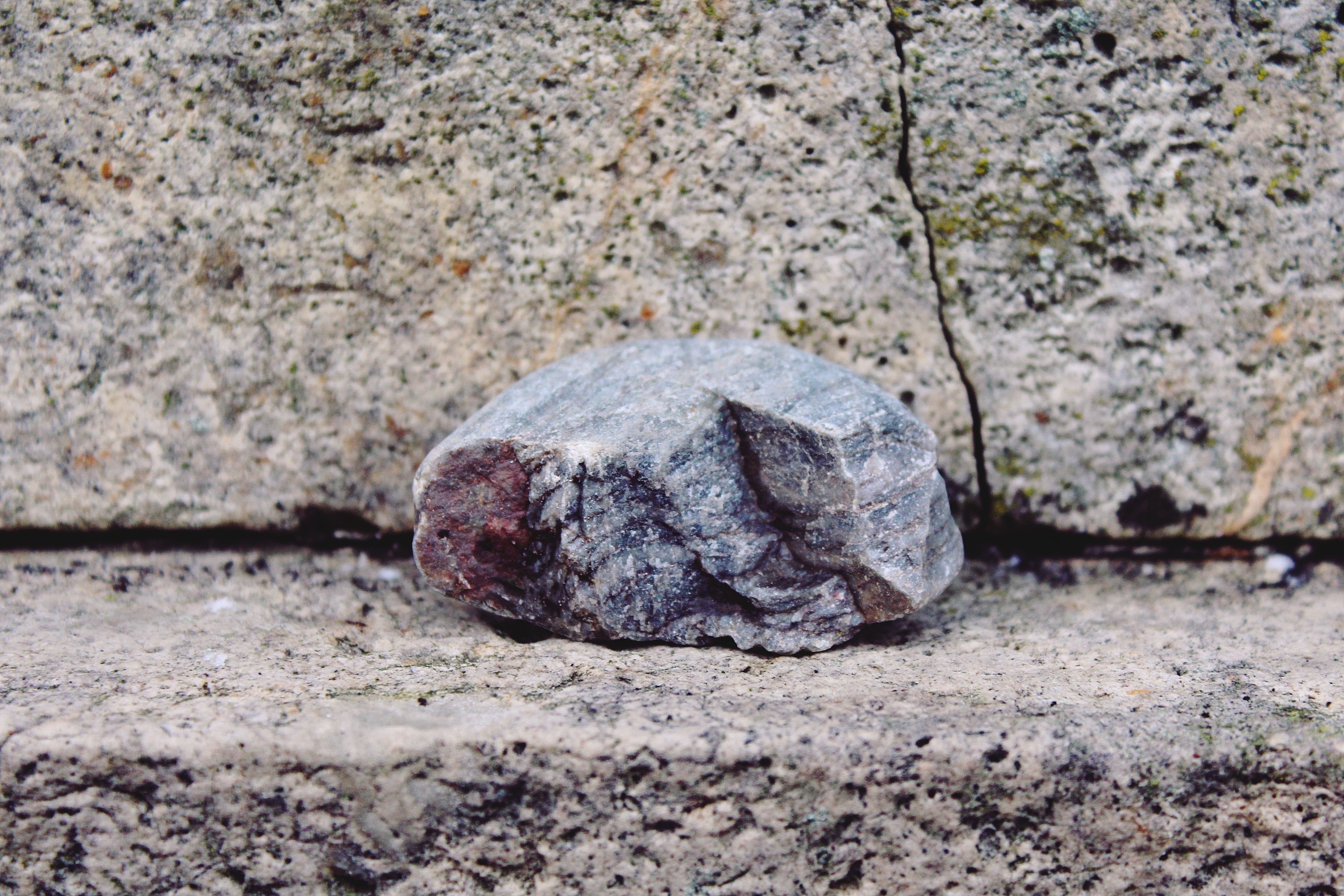 gray stone fragment