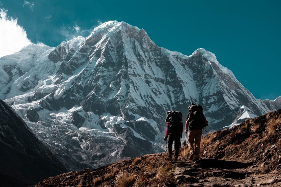 two person climbing mountain preview