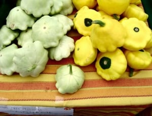 green and yellow mini squash vegetable thumbnail