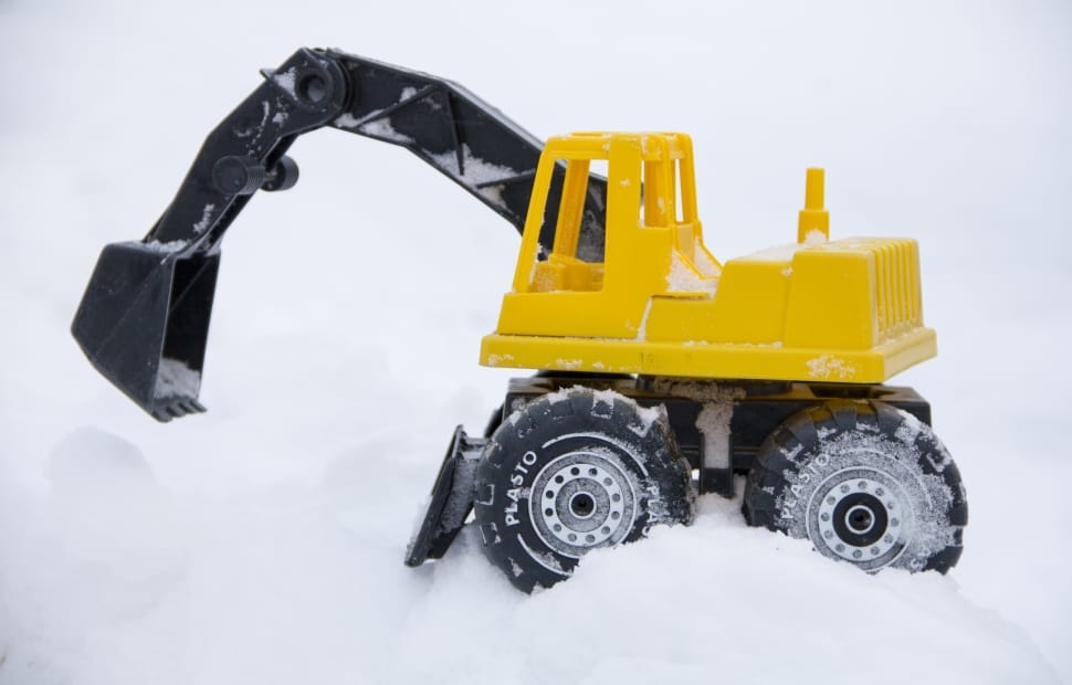 yellow and black excavator figure preview