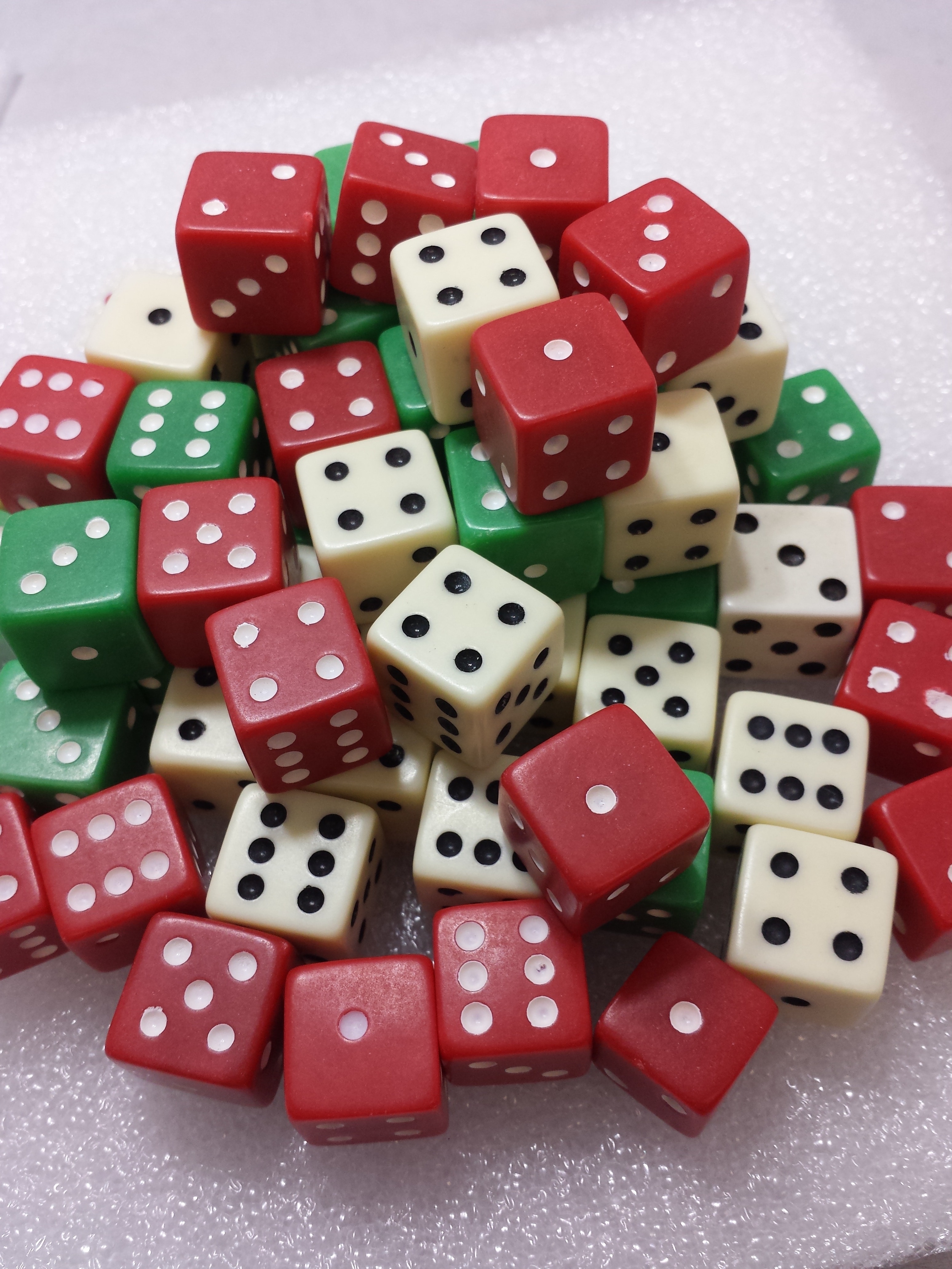 assorted colors dice lot