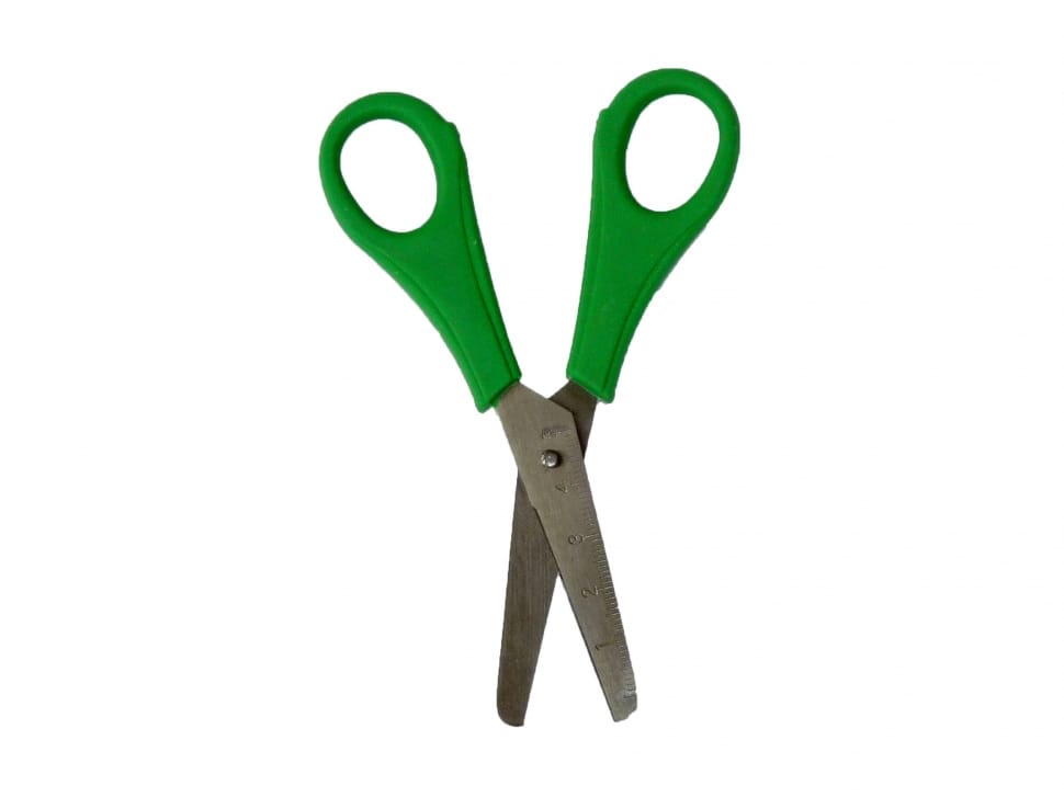 green handled scissors preview