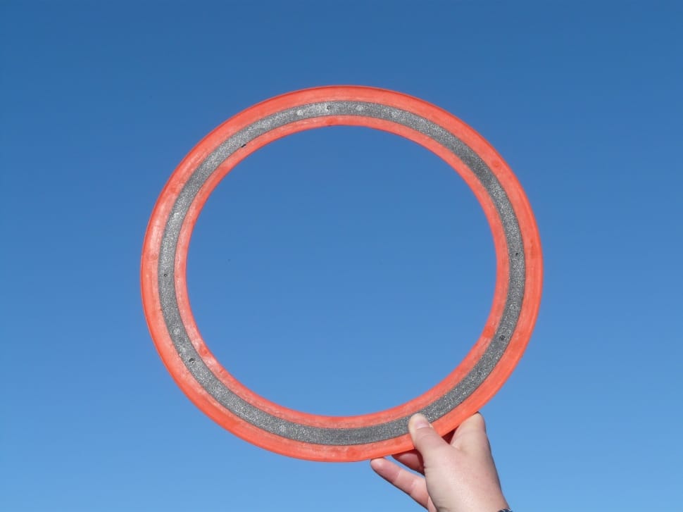 red and black round frame preview