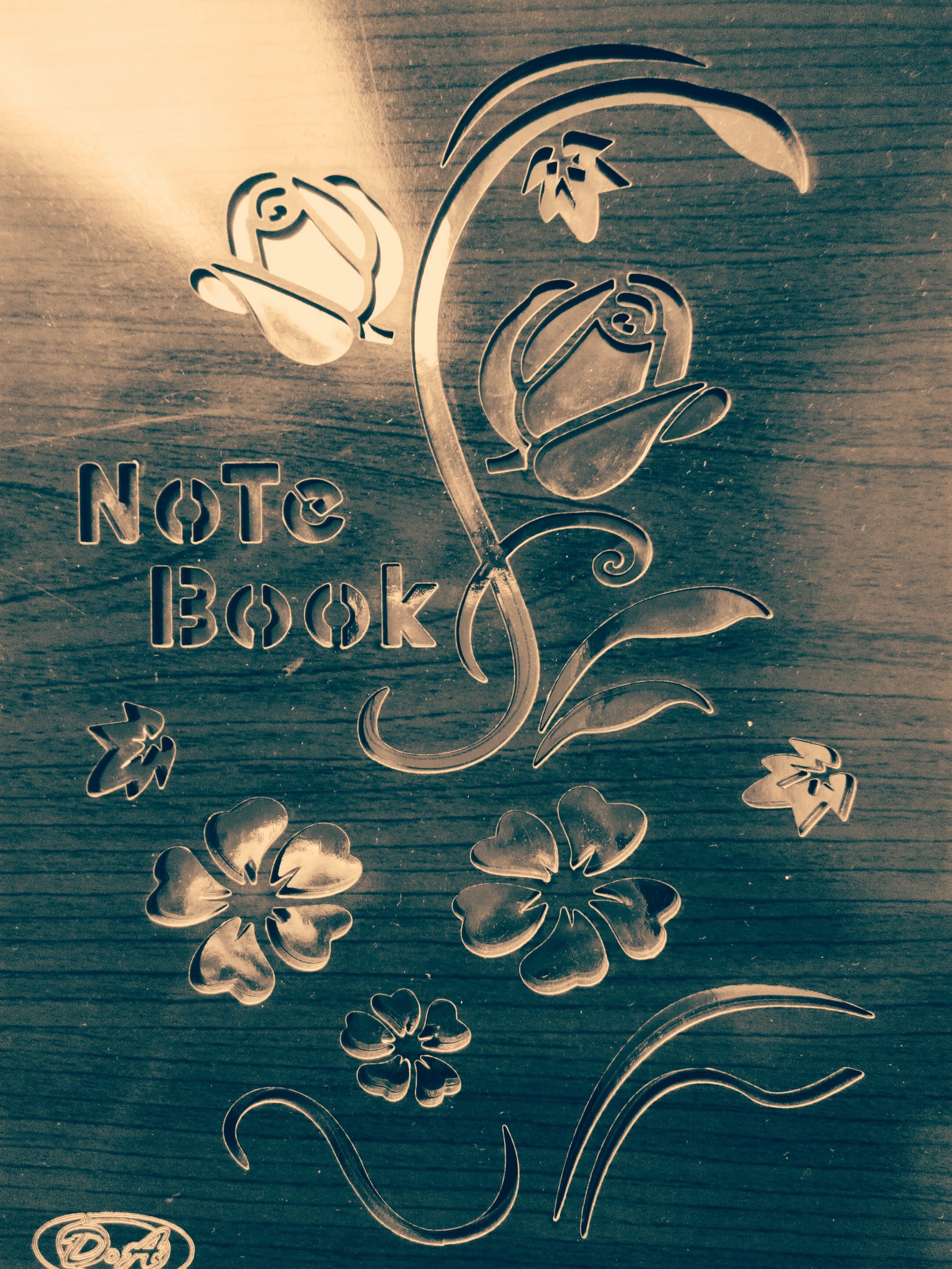 notebook floral decor