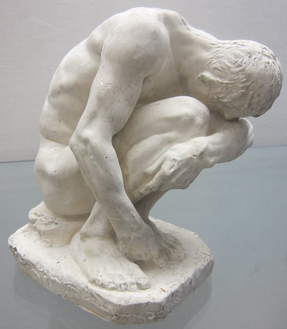 man white ceramic figurine preview
