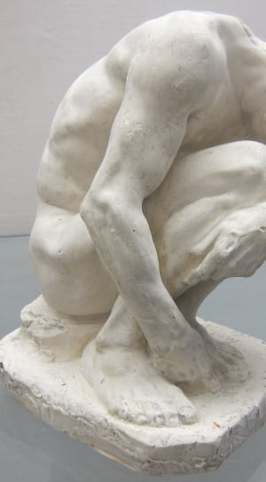 man white ceramic figurine thumbnail