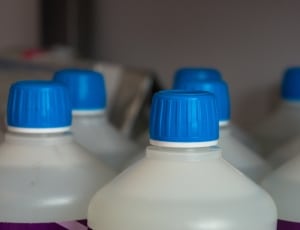 8 white plastic bottles thumbnail