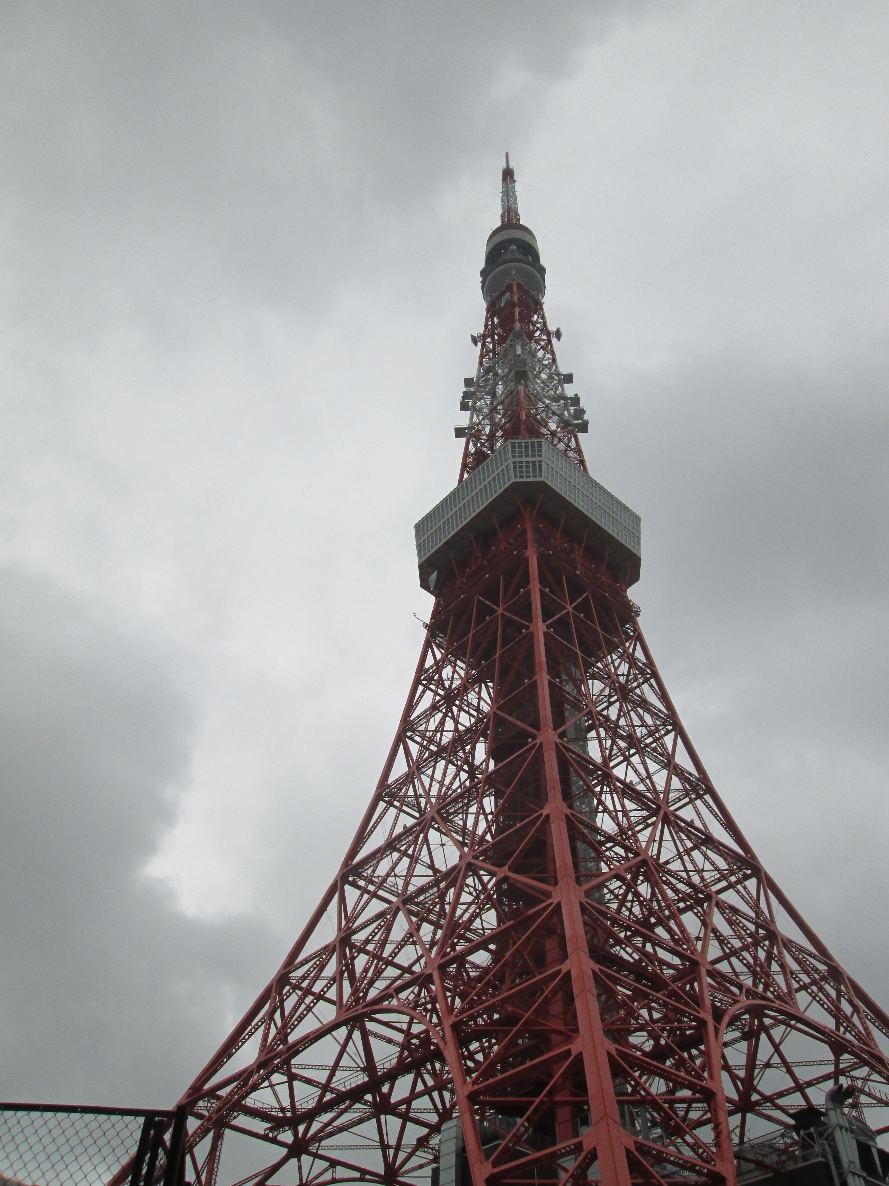 red and grey tower