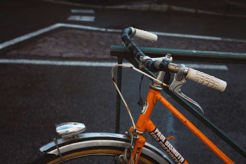 orange and black cruiser bicycle preview