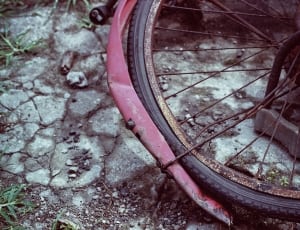 brown bicycle wheel thumbnail