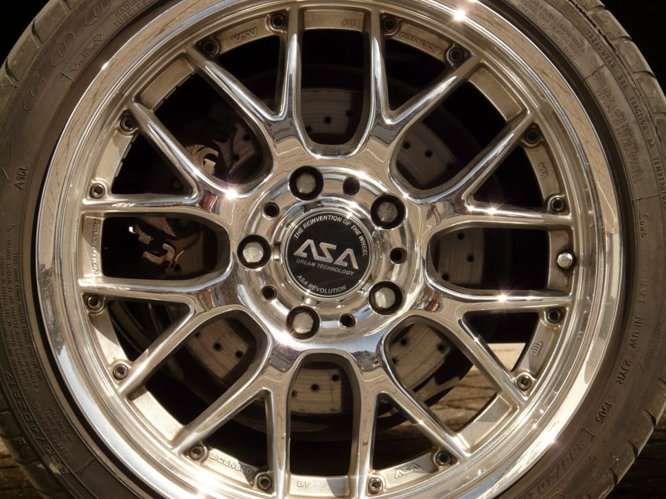 chrome asa car wheel preview