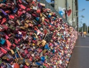love padlock bridge in paris thumbnail