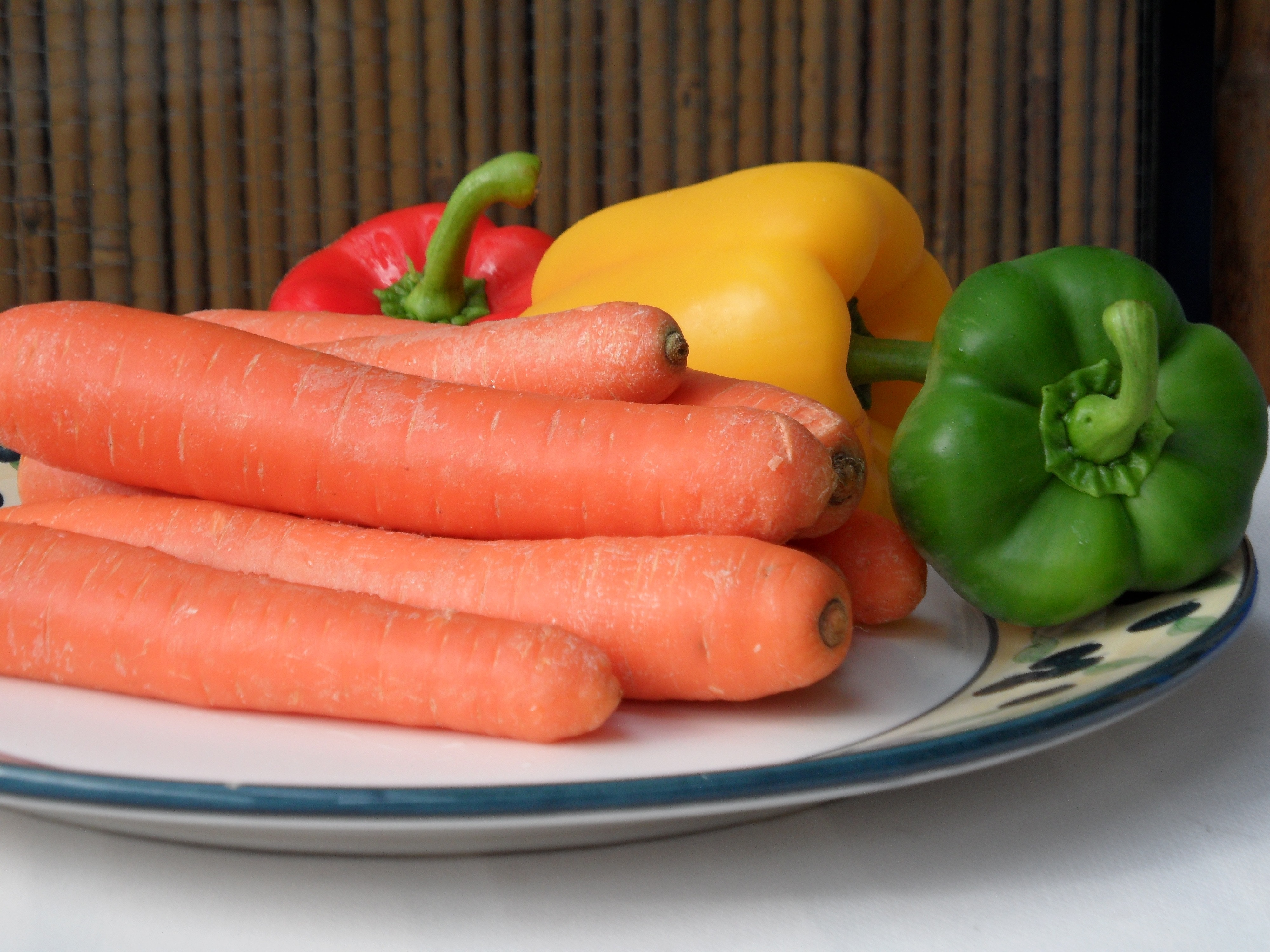 carrots and bell peppers