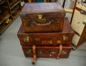 3 brown wooden chest thumbnail