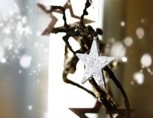 silver star hanging decor thumbnail