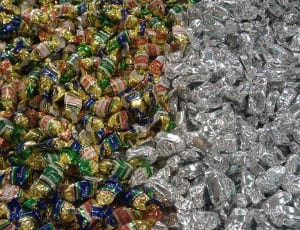 gray and yellow wrapped candies thumbnail