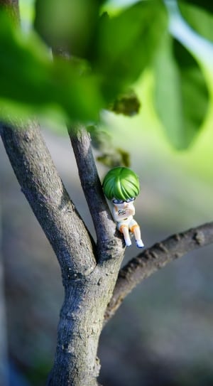 green haired anime character mini figure thumbnail