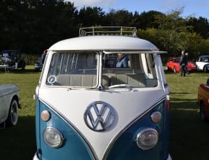 white and gray volkswagen t1 thumbnail