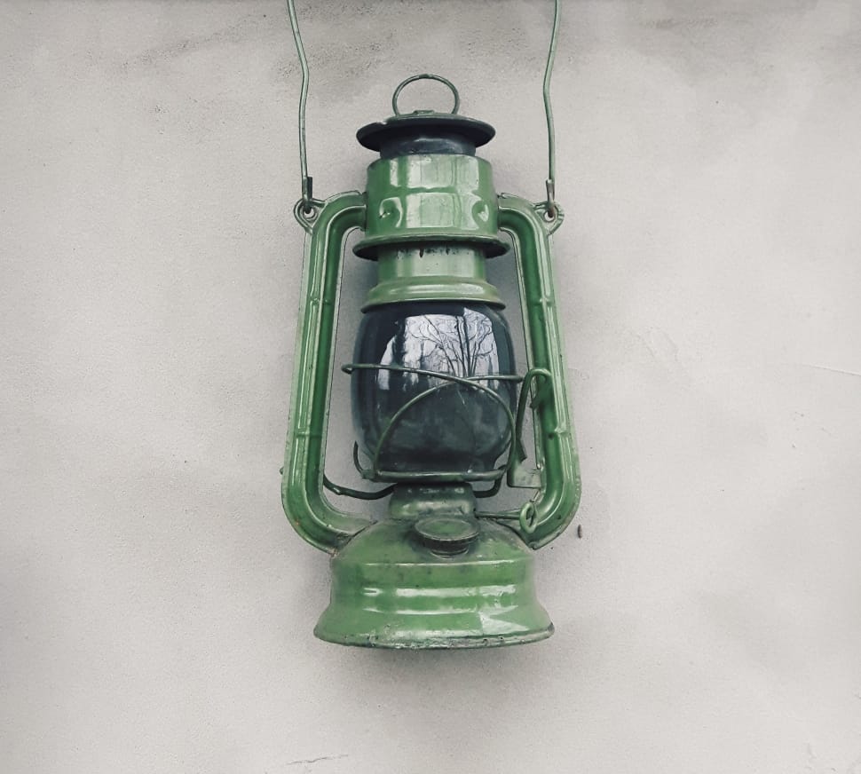 green kerosene lamp preview