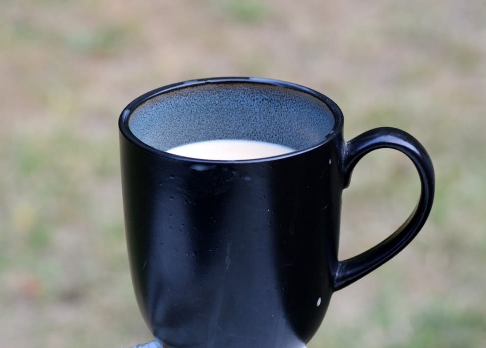 black ceramic mug preview