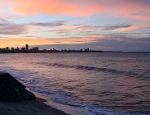 Twilight, Sunset, Mar, Sky, Beach, sunset, cloud - sky thumbnail