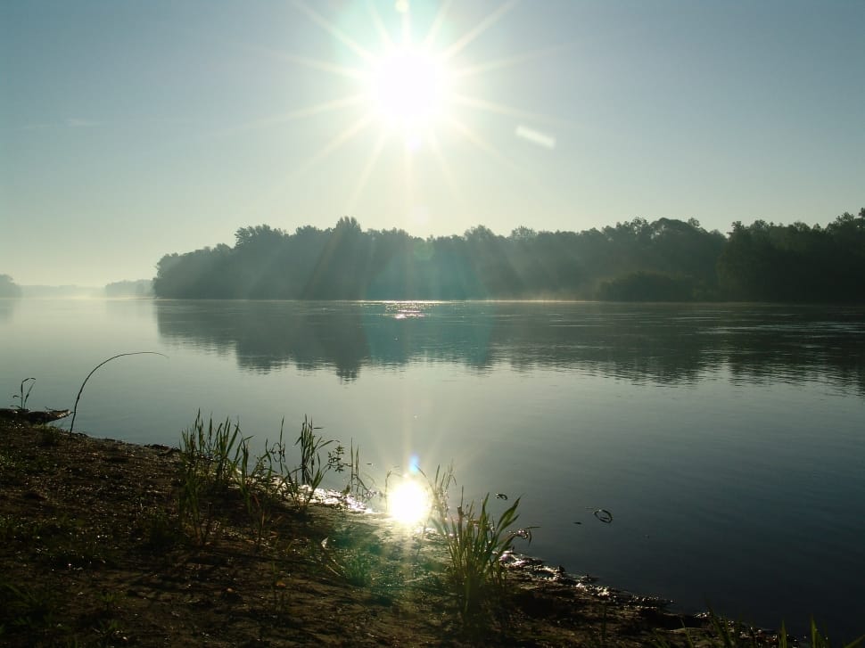 Drava, Dawn, Fishing, Summer, River, reflection, lake preview