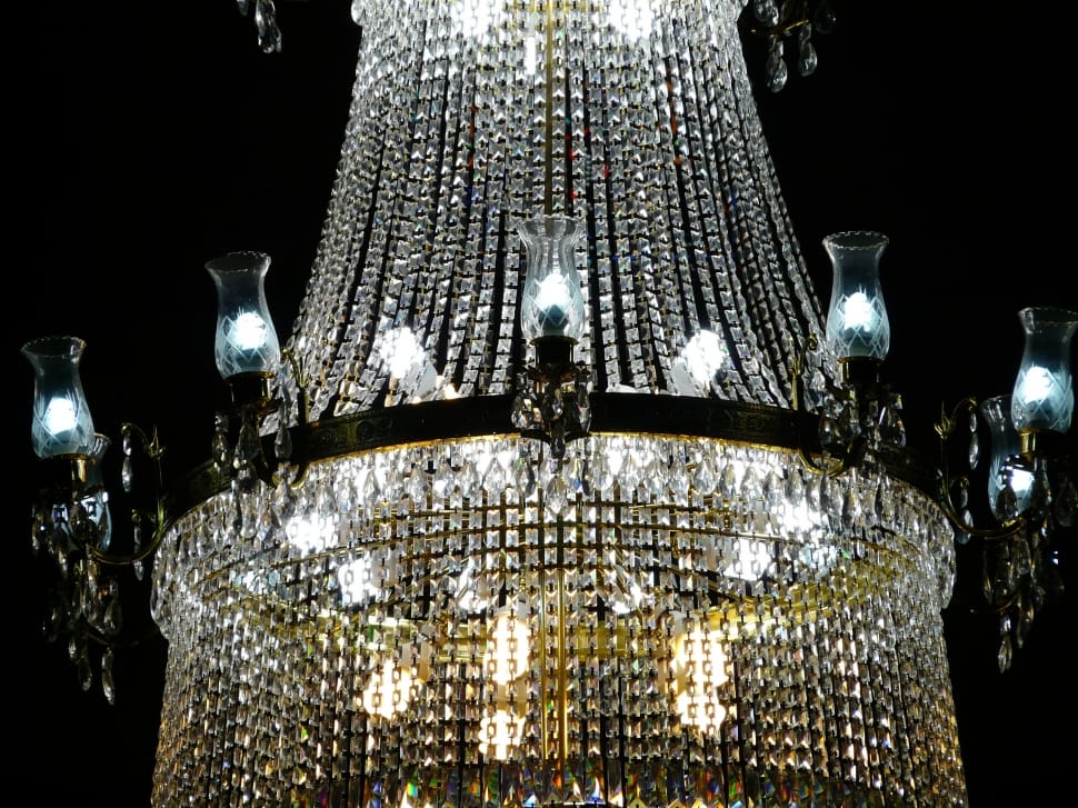 black and crystal chandelier lamp preview