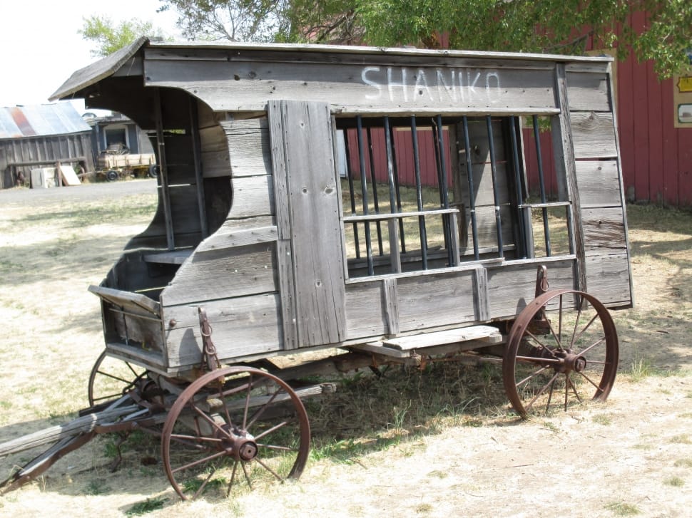 gray wooden carriage preview