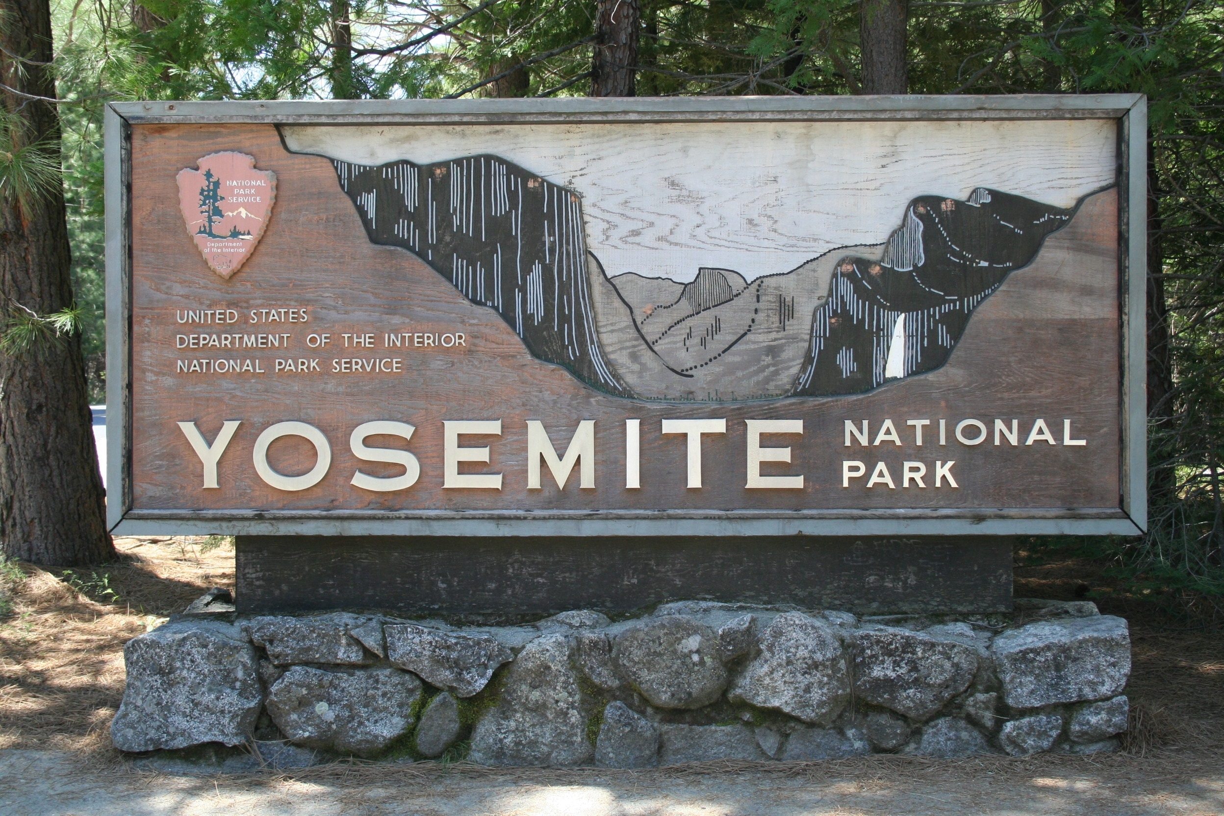 Yosemite national park signage