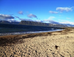 seashore and mountain view under blue sky during daytime photo thumbnail