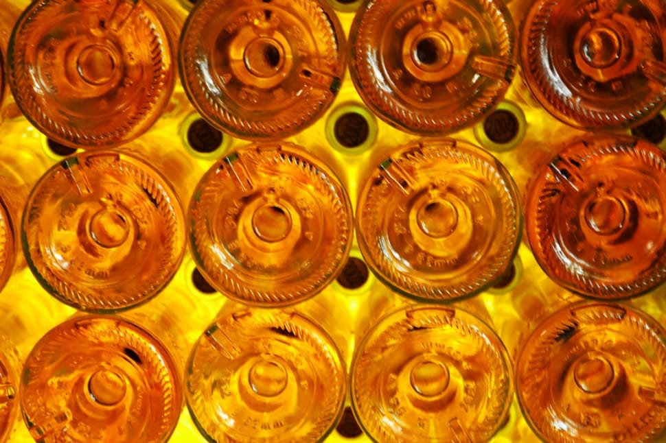 amber glass round accessory lot preview