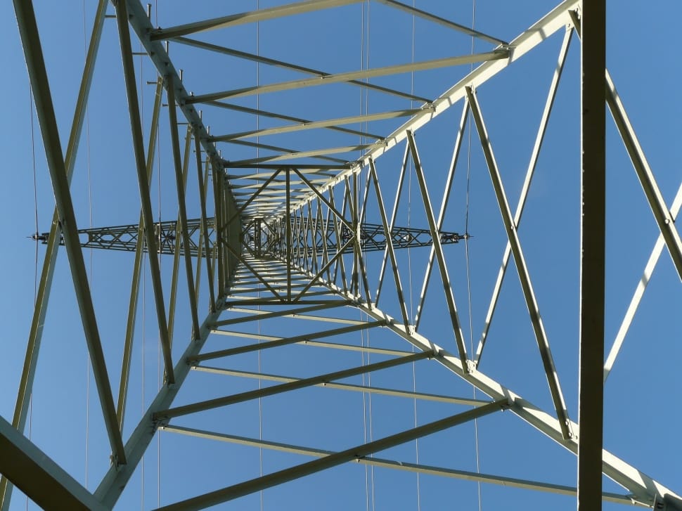 gray steel transmission tower preview