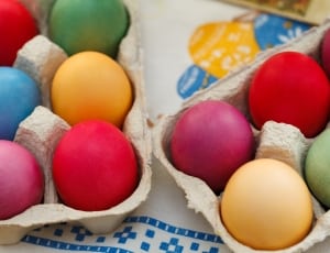 red purple and beige eggs thumbnail