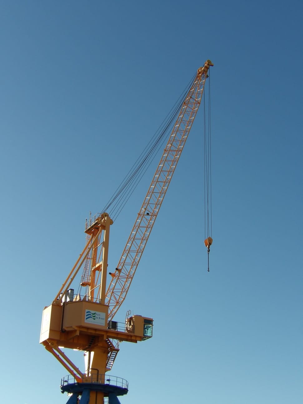 Crane, Port, Industrial, Commercial Port, crane - construction machinery, blue preview