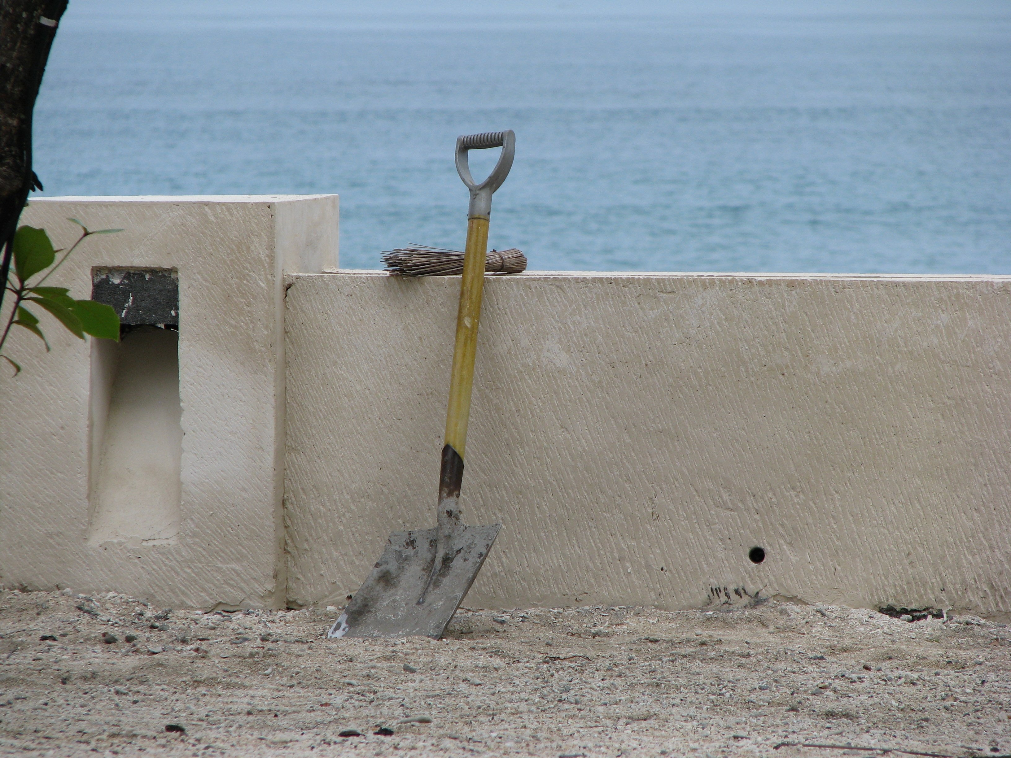 gray and brown shovel