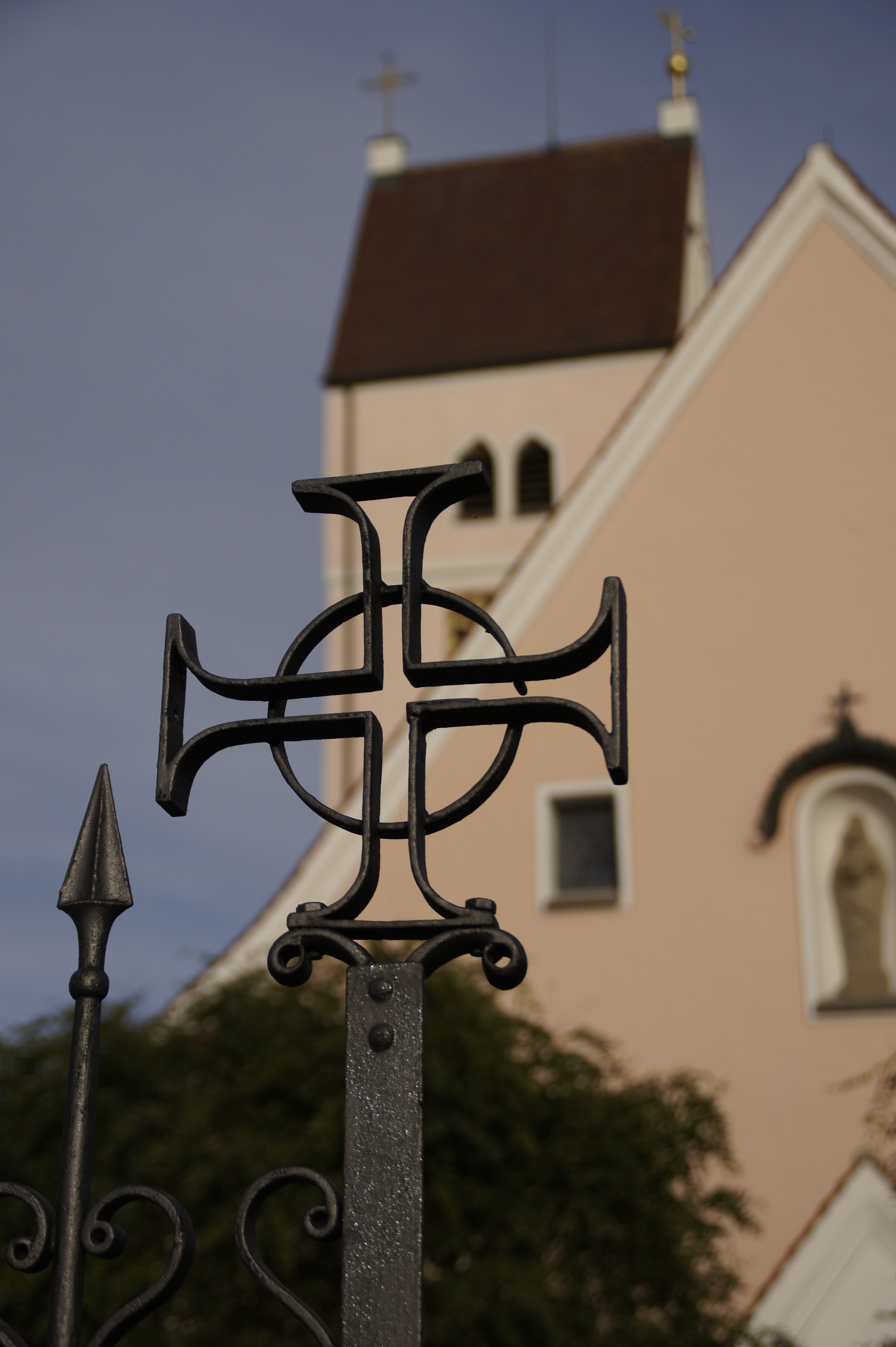 black metal decorative cross