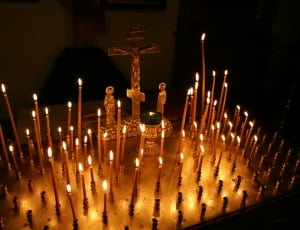 candle lot and crucifix decor thumbnail