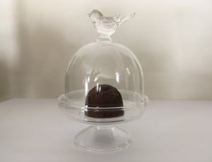 clear glass food dome stand thumbnail
