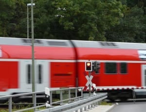 red and white train thumbnail