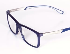 blue and white frame eyeglasses thumbnail