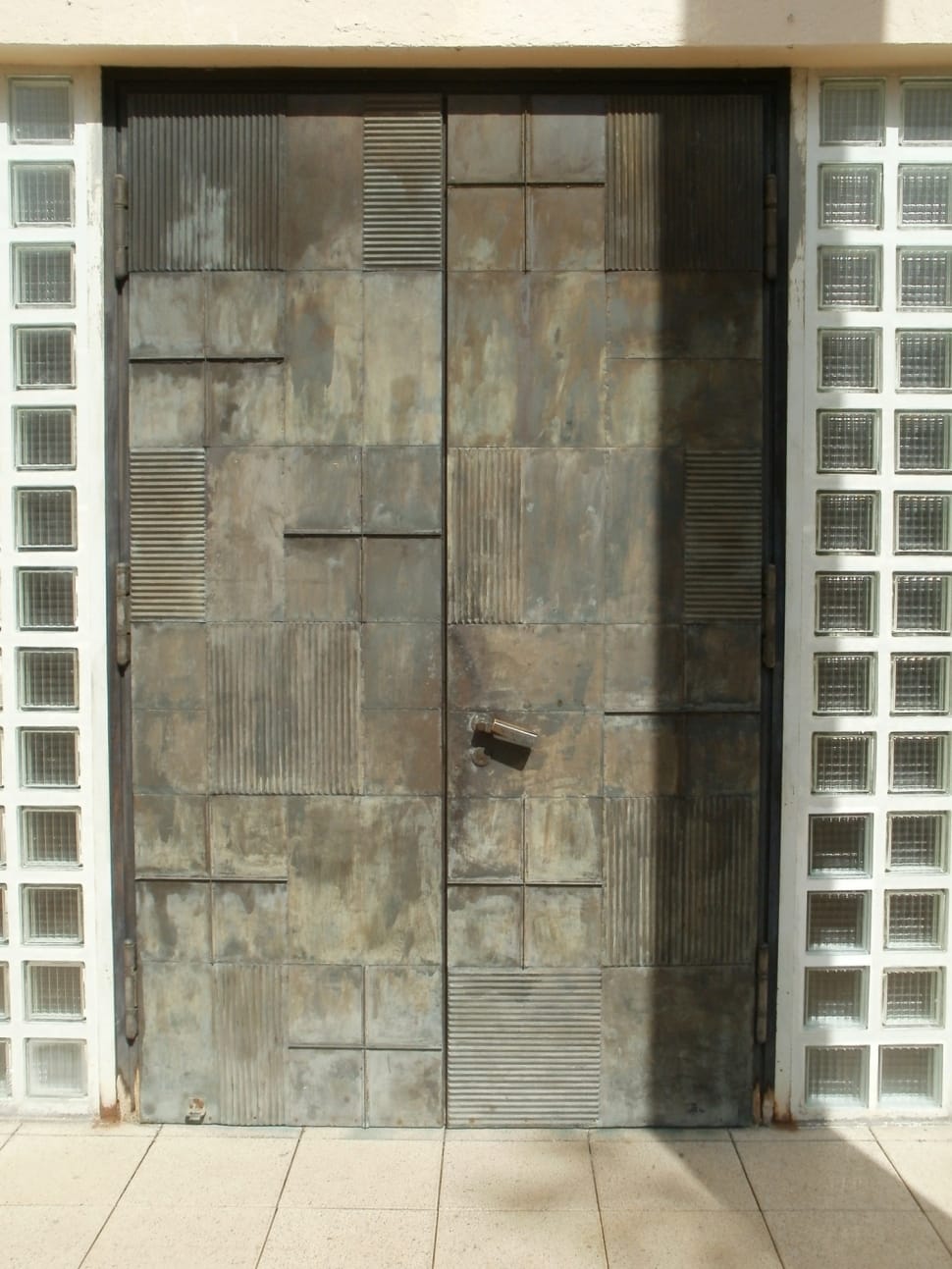gray metal door panel preview