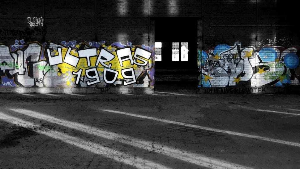 white yellow and gray graffiti preview