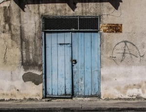 blue wooden door and window thumbnail