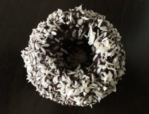 white and black donut thumbnail