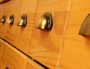 brown wooden drawer chest thumbnail