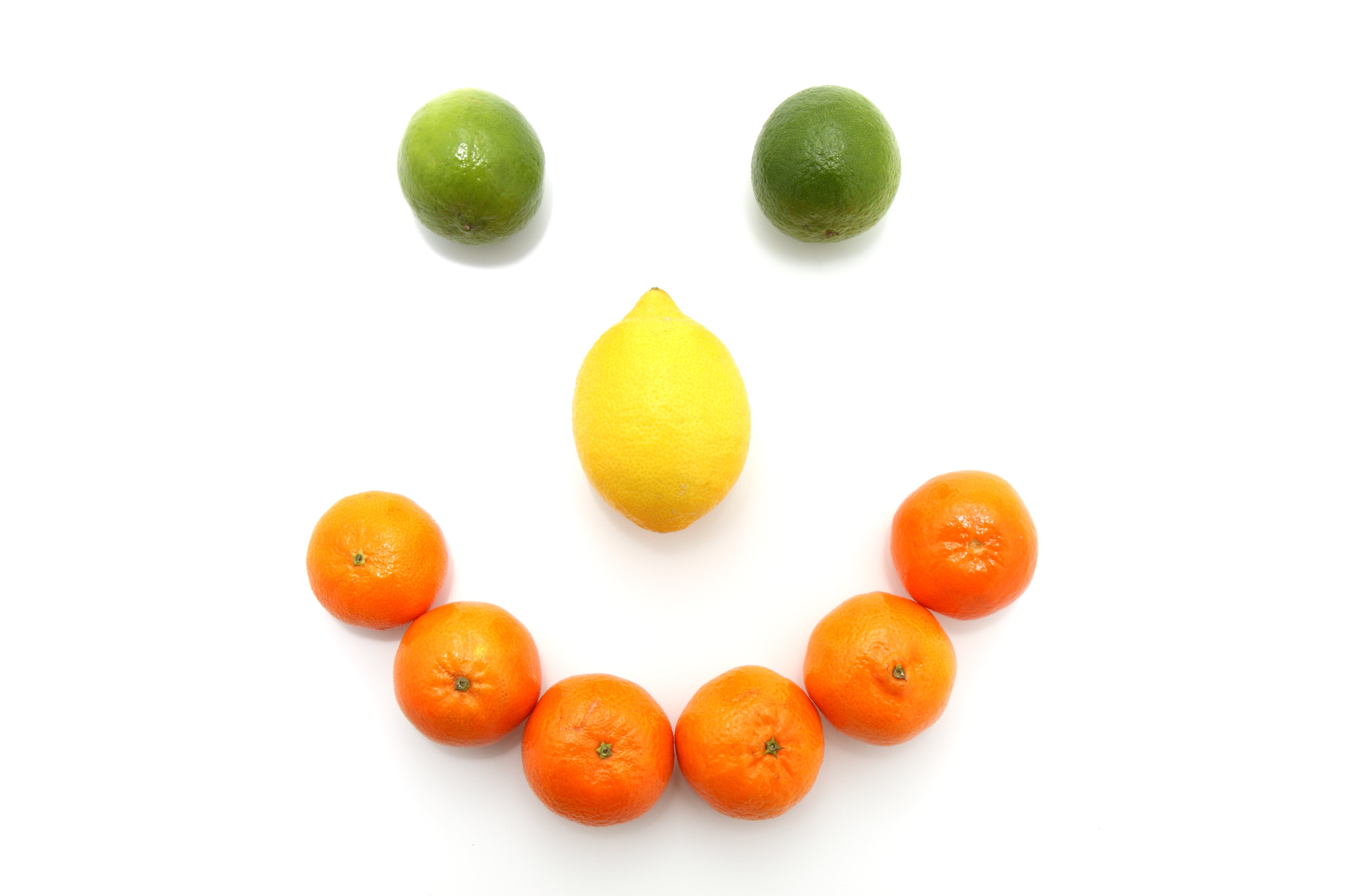 6 orange fruits