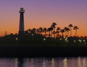 lighthouse and coconut trees thumbnail