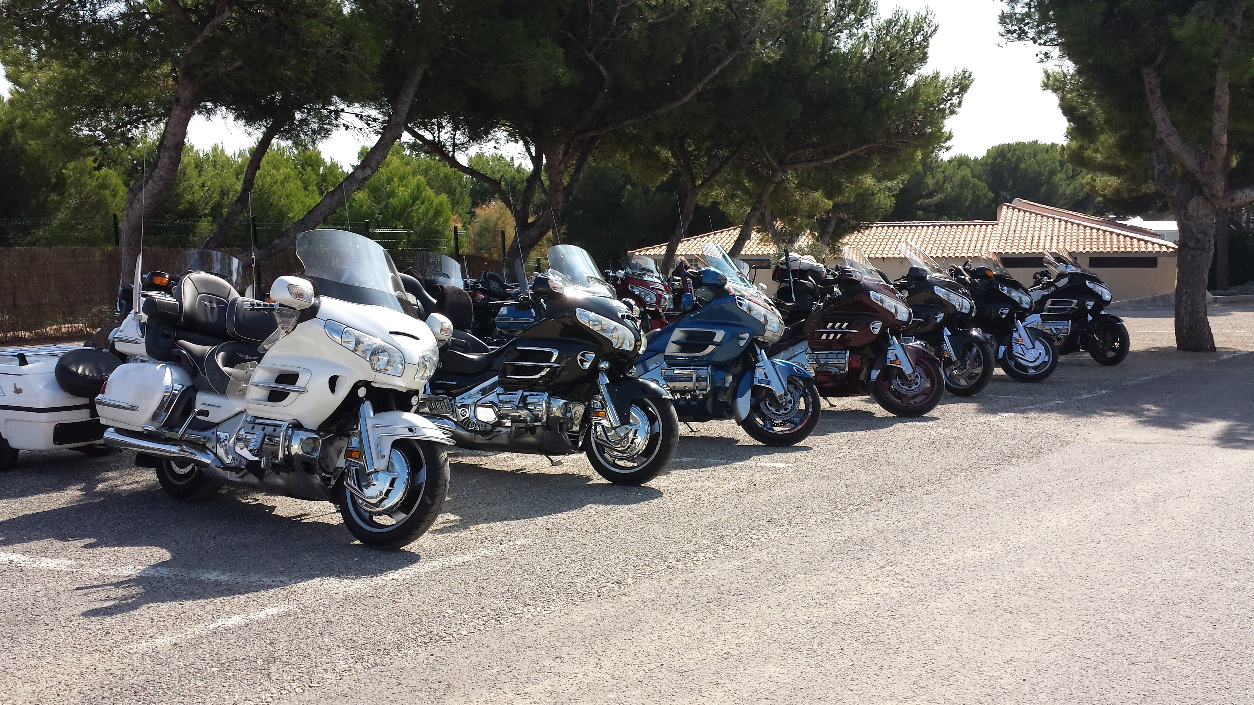 assorted touring motorcycles